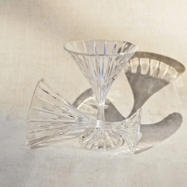 CRYSTAL MARTINI GLASSES