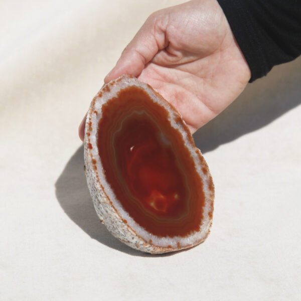 FIRE AGATE PAPERWEIGHT